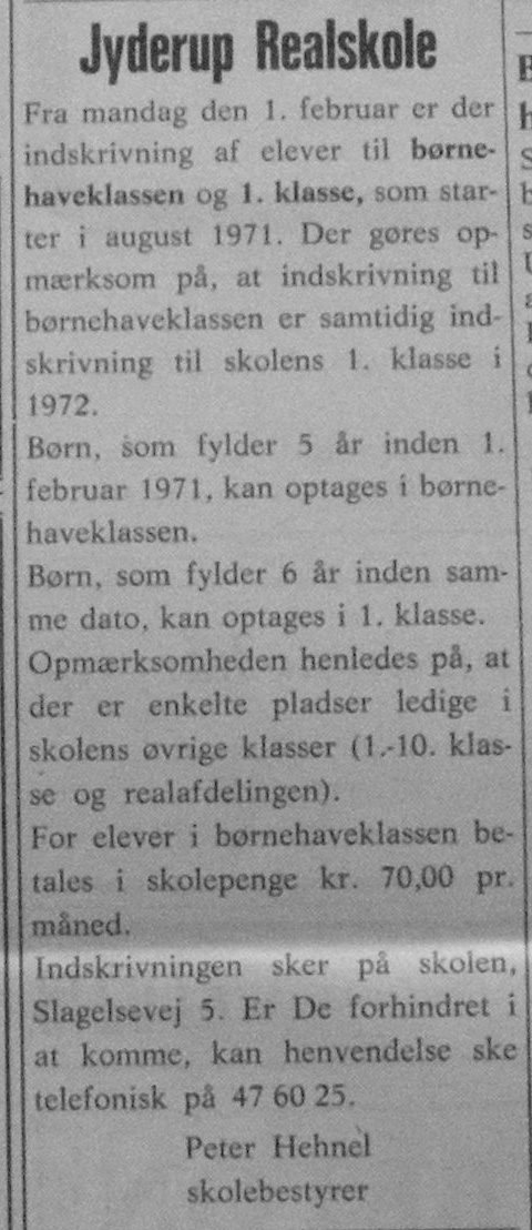 Jyderup posten 28. januar 1971